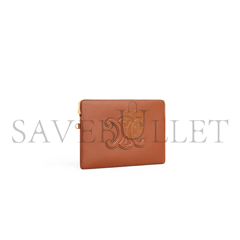 CELINE SMALL POUCH WITH STRAP CUIR TRIOMPHE IN SMOOTH CALFSKIN 10J983DR8.04LU (25*17.5*1cm) CELINE SMALL POUCH WITH STRAP CUIR TRIOMPHE IN SMOOTH CALFSKIN 10J983DR8.04LU (25*17.5*1cm)